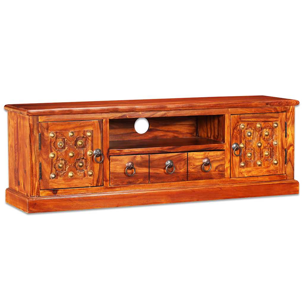Mueble para TV madera maciza de acacia 120x30x40 cm