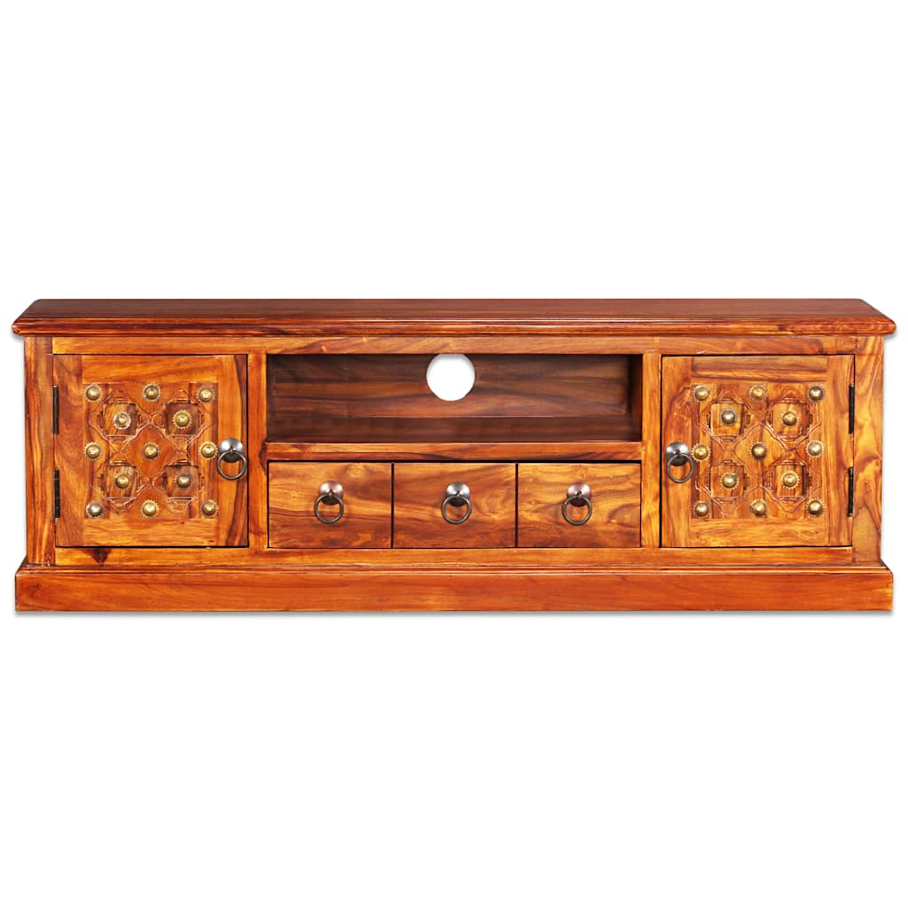 Mueble para TV madera maciza de acacia 120x30x40 cm