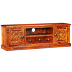 Mueble para TV madera maciza de acacia 120x30x40 cm