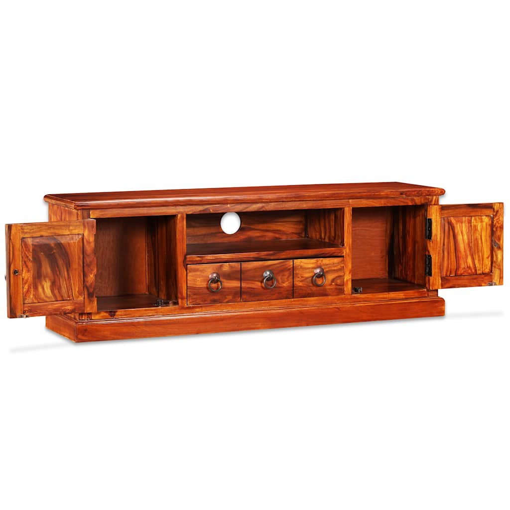 Mueble para TV madera maciza de acacia 120x30x40 cm