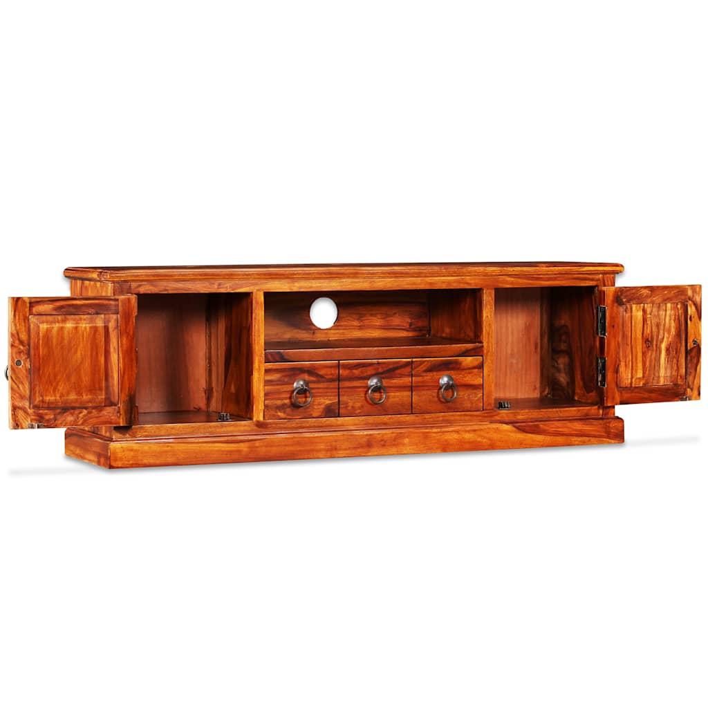 Mueble para TV madera maciza de acacia 120x30x40 cm