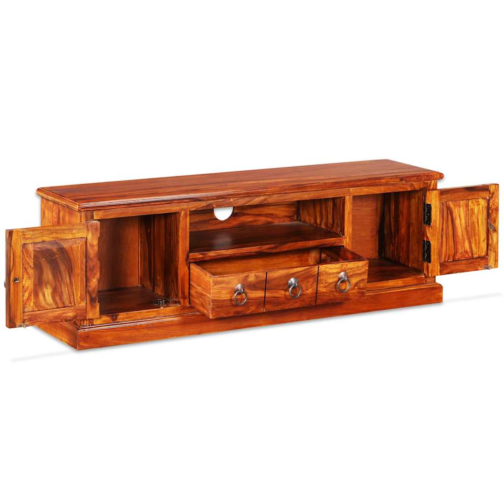 Mueble para TV madera maciza de acacia 120x30x40 cm