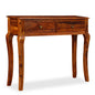 Mesa consola de madera maciza de acacia 90x32x76 cm