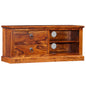 Mueble para TV de madera maciza de acacia 90x30x40 cm