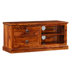 Mueble para TV de madera maciza de acacia 90x30x40 cm