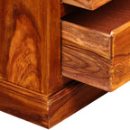 Mueble para TV de madera maciza de acacia 90x30x40 cm