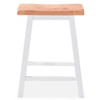 Conjunto de mesa alta de cocina 3 piezas MDF blanco