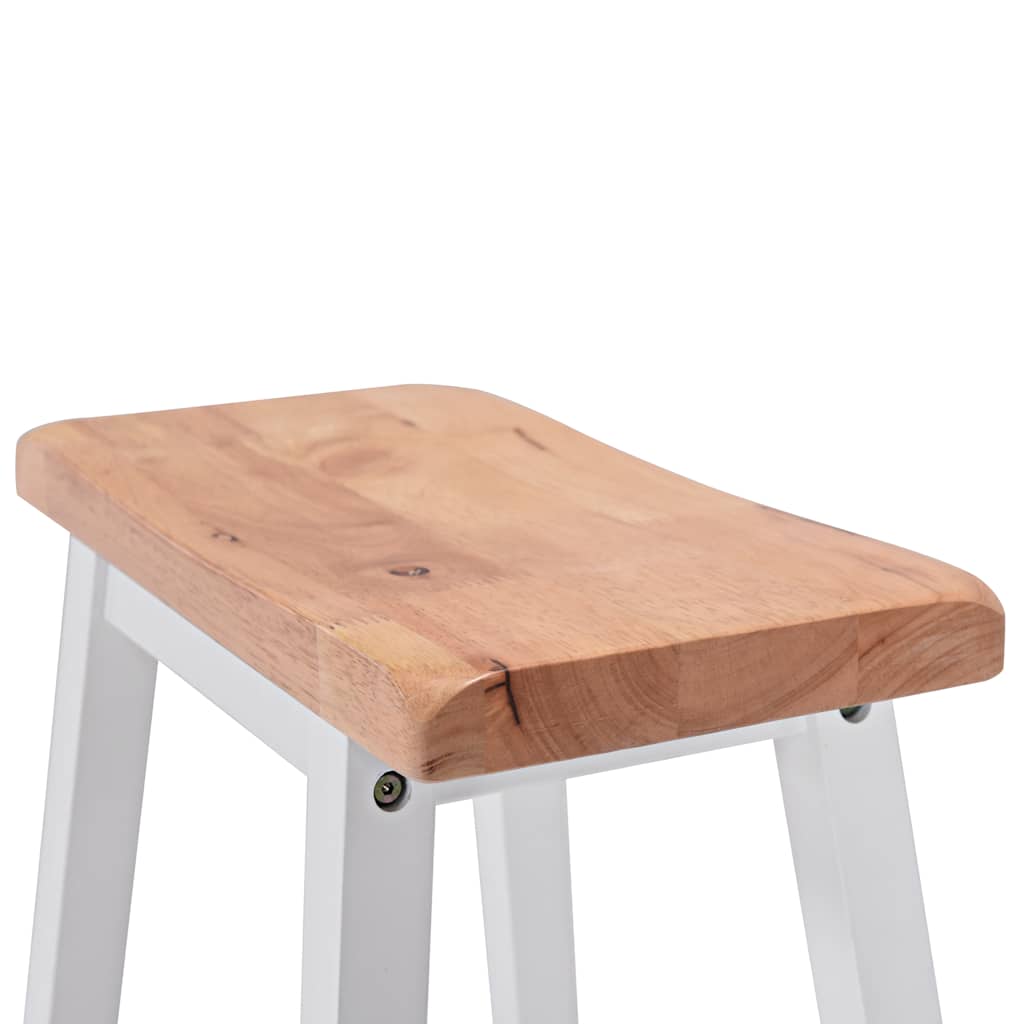 Conjunto de mesa alta de cocina 3 piezas MDF blanco