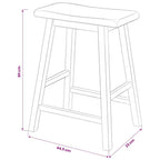 Conjunto de mesa alta de cocina 3 piezas MDF blanco