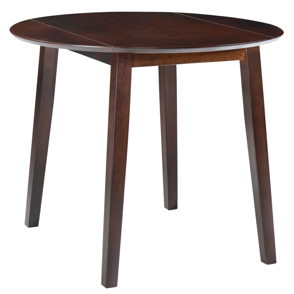 Mesa de hojas abatibles redonda MDF blanca