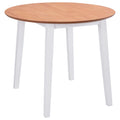 Mesa de hojas abatibles redonda MDF blanca