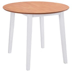 Mesa de hojas abatibles redonda MDF blanca