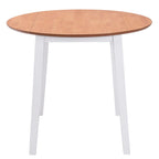 Mesa de hojas abatibles redonda MDF blanca