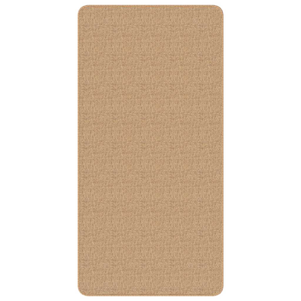 Alfombra de yute con reverso de latex color natural 120x180 cm