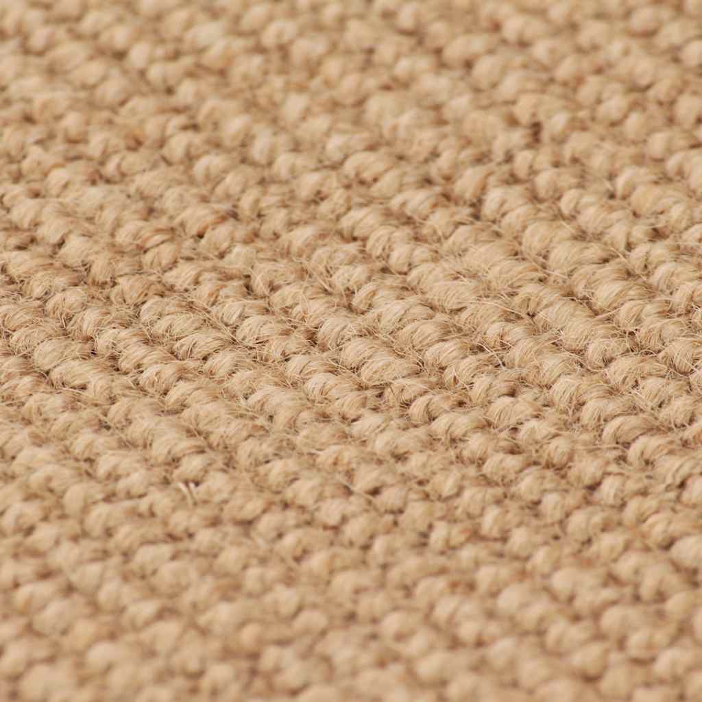 Alfombra de yute con reverso de latex color natural 120x180 cm