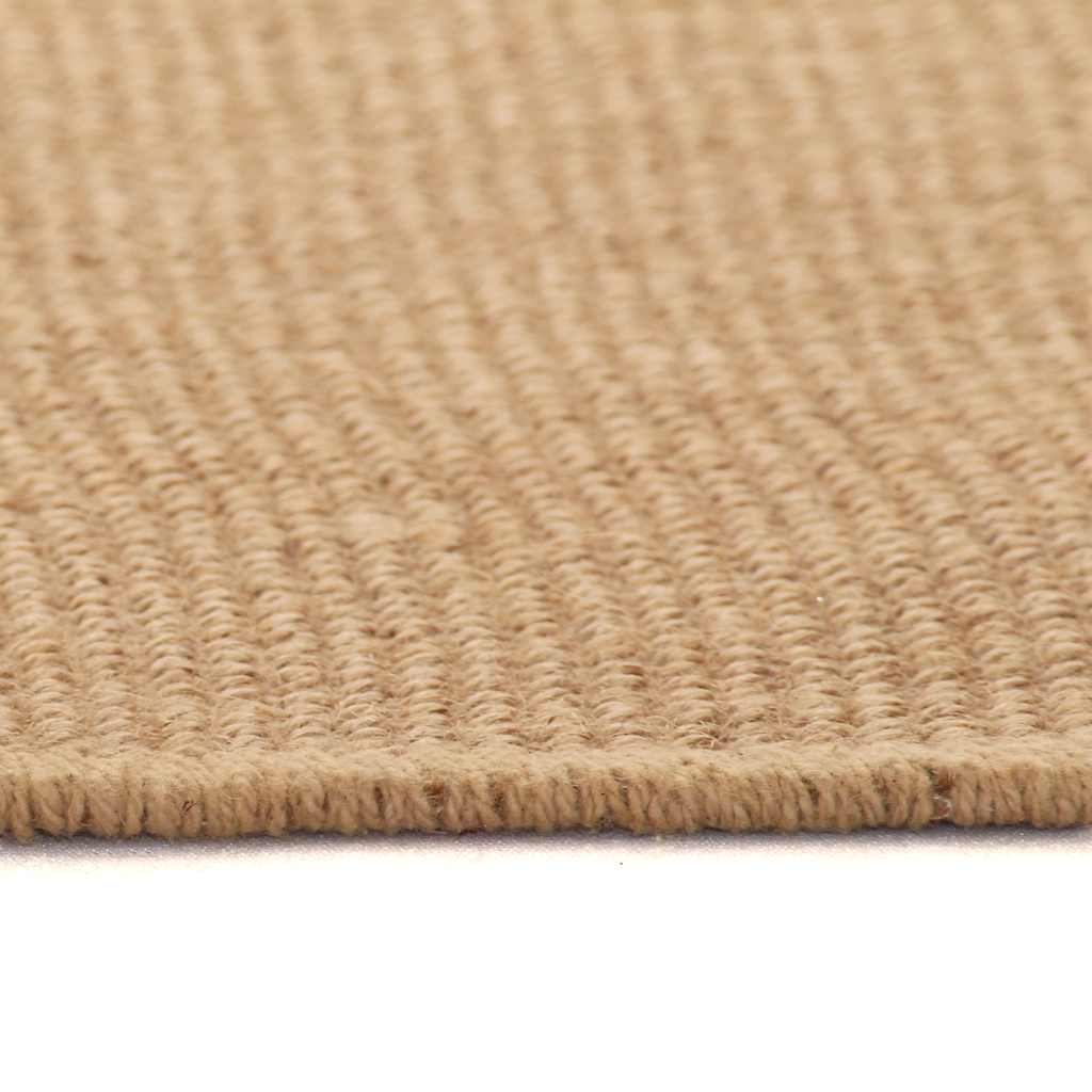 Alfombra de yute con reverso de latex color natural 120x180 cm