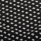 Manta a cuadros de algodón negro 125x150 cm