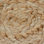 Alfombra redonda con diseño yute trenzado 120 cm