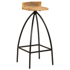 Taburetes de barra de cocina 2 unidades madera maciza de mango