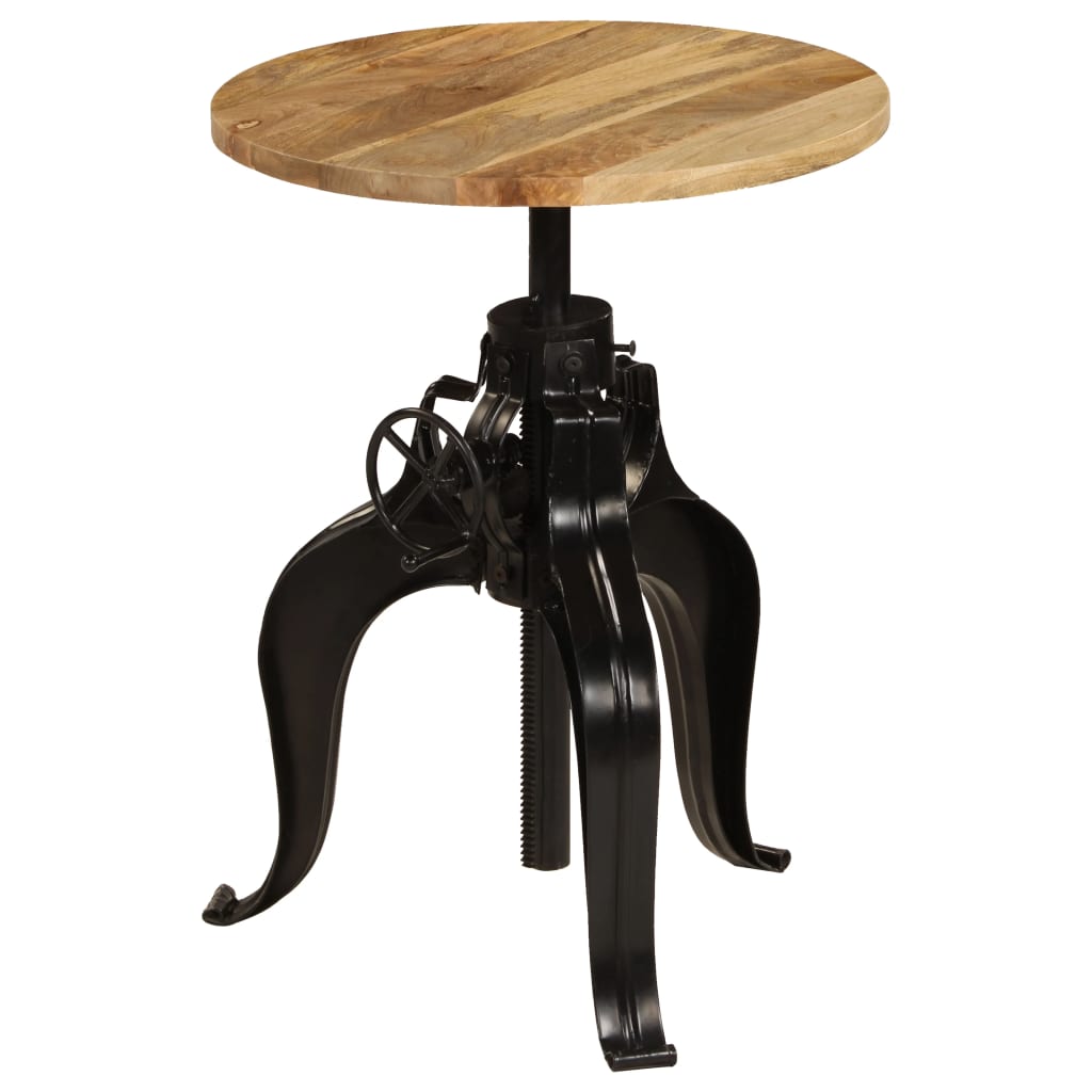 Mesa de bar madera maciza de mango 60x(76-110) cm