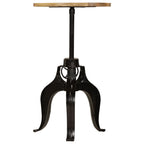 Mesa de bar madera maciza de mango 60x(76-110) cm