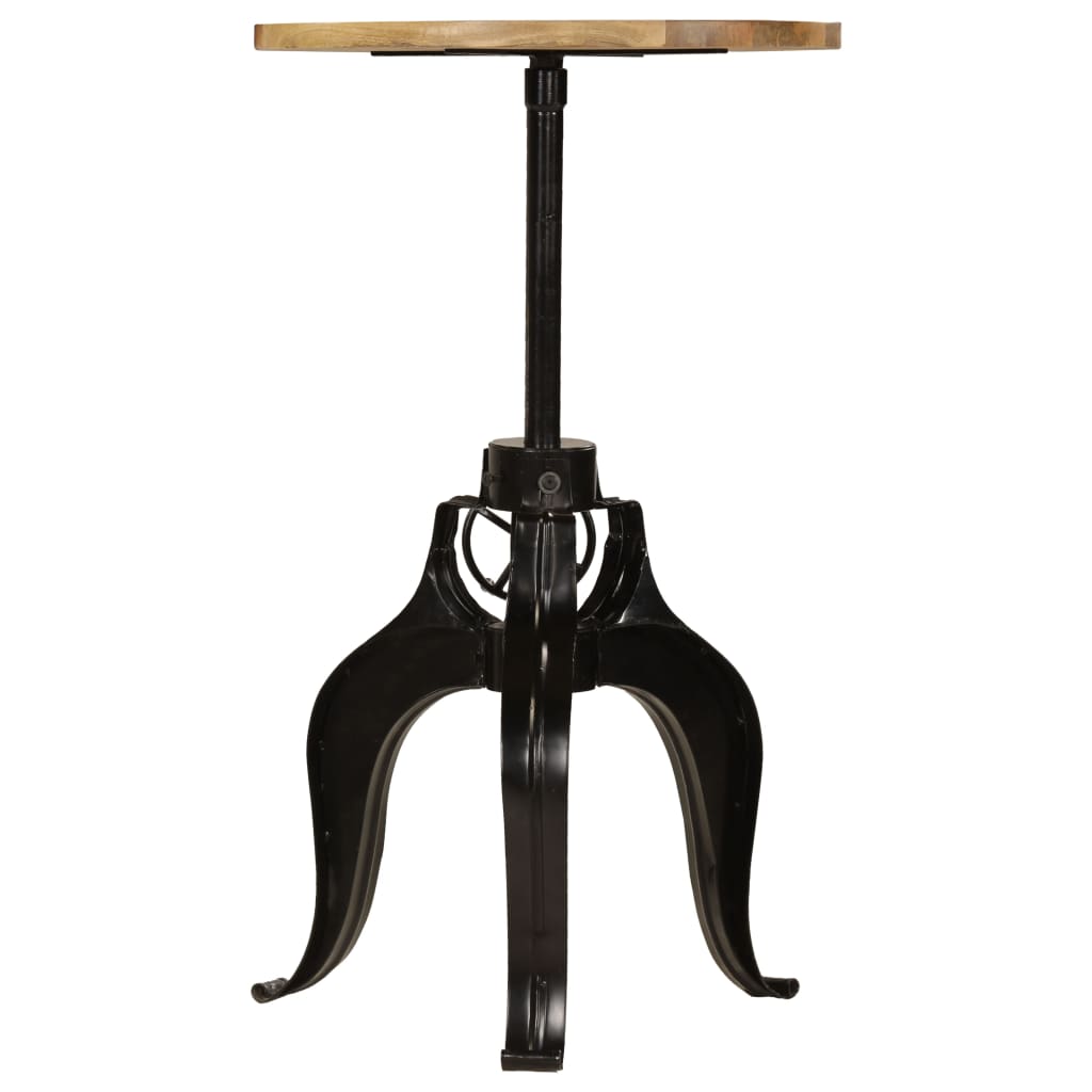 Mesa de bar madera maciza de mango 60x(76-110) cm