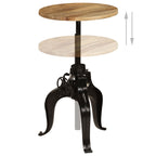 Mesa de bar madera maciza de mango 60x(76-110) cm