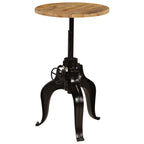 Mesa de bar madera maciza de mango 60x(76-110) cm
