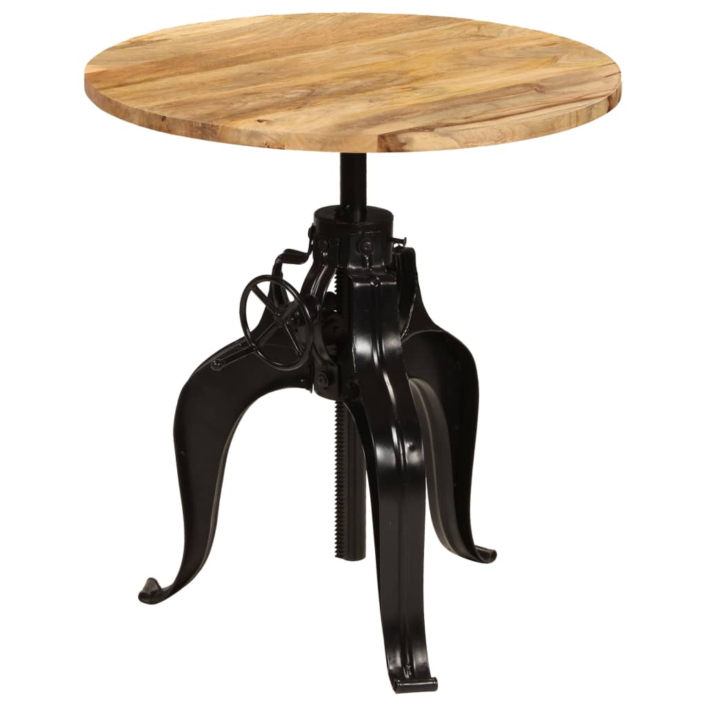 Mesa de bar em madeira maciça de mangueira 60x(76-110) cm