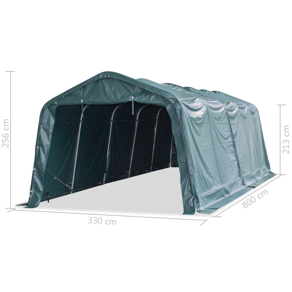Estructura carpa de acero 3,3x8 m