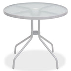 Juego de comedor de jardín 6 piezas acero y textilene gris