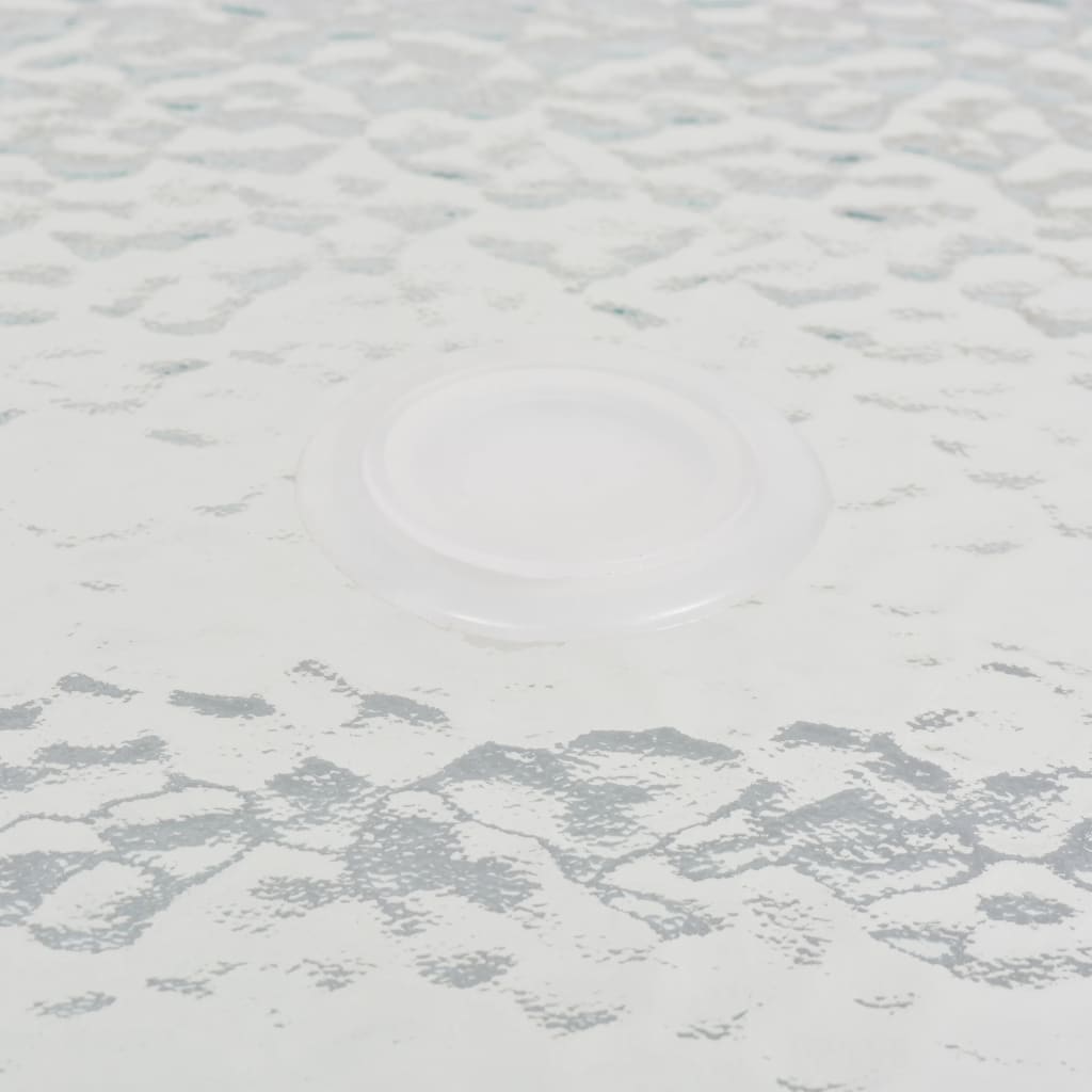Juego de comedor de jardín 8 piezas acero y textilene gris