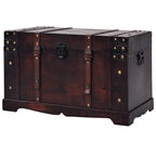 Baúl vintage de madera 66x38x40 cm