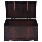 Baúl vintage de madera 66x38x40 cm