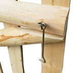 Puerta para valla 100x100 madera de avellano impregnada