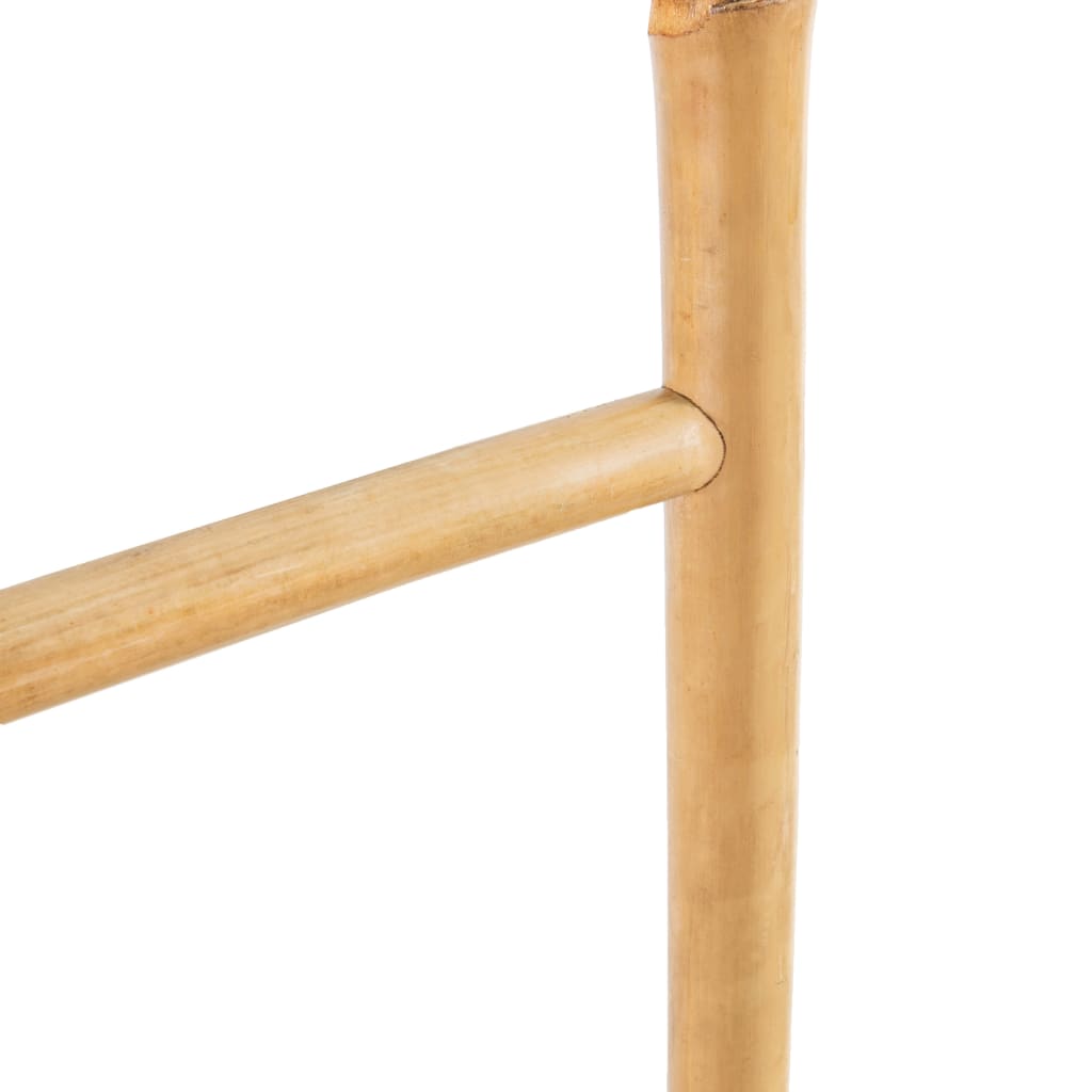 Escalera para toallas con 5 peldaños de bambú 150 cm