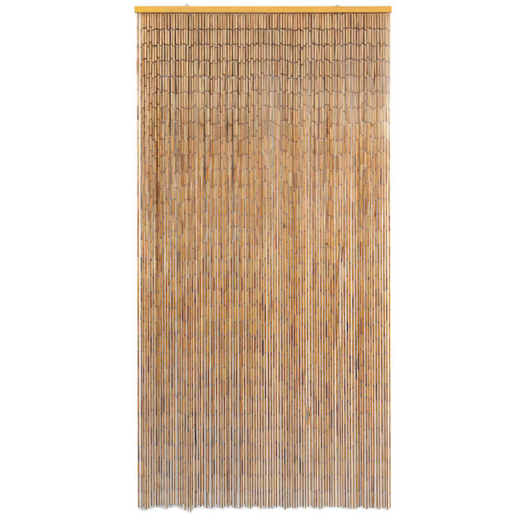 Cortina de bambú para puerta contra insectos 100x200 cm