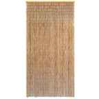 Cortina de bambú para puerta contra insectos 100x200 cm