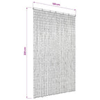 Cortina de bambú para puerta contra insectos 120x220 cm
