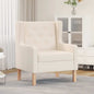 Yellow fabric armchair