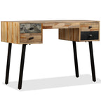 Escritorio de teca maciza reciclada 110x50x76 cm