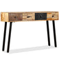 Solid reclaimed teak console table 120x30x76 cm