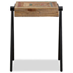 Mesa auxiliar de teca maciza reciclada