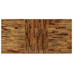 Mesa de comedor de teca reciclada y acero 180x90x76 cm