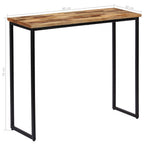 Mesa consola de teca maciza reciclada 90x30x76 cm