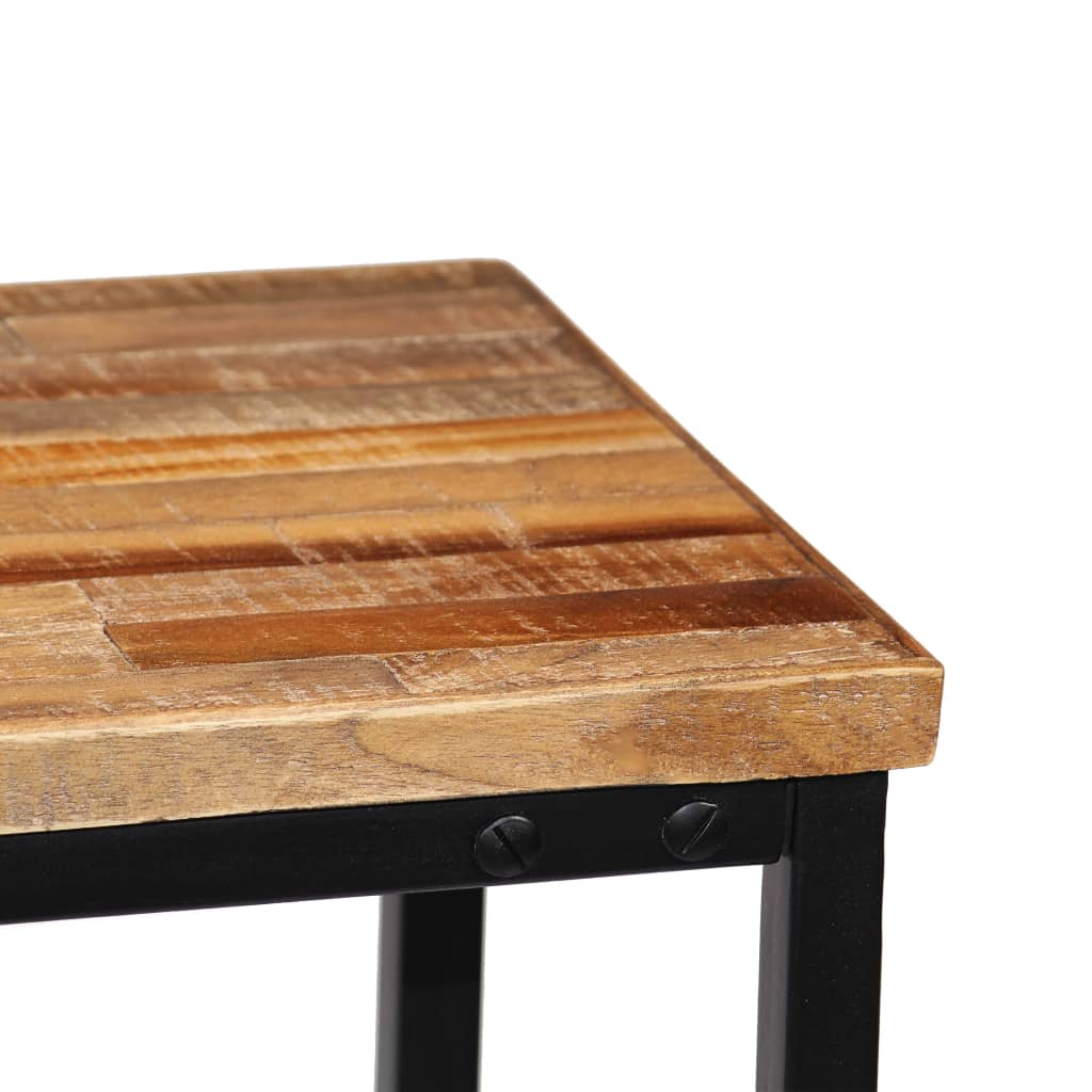 Mesa consola de teca maciza reciclada 90x30x76 cm