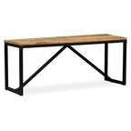 Banco de madera maciza de mango 110x35x45 cm