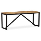 Banco de madera maciza de mango 110x35x45 cm