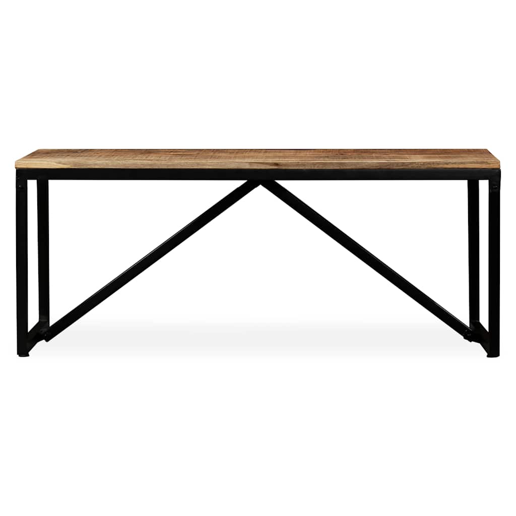 Banco de madera maciza de mango 110x35x45 cm