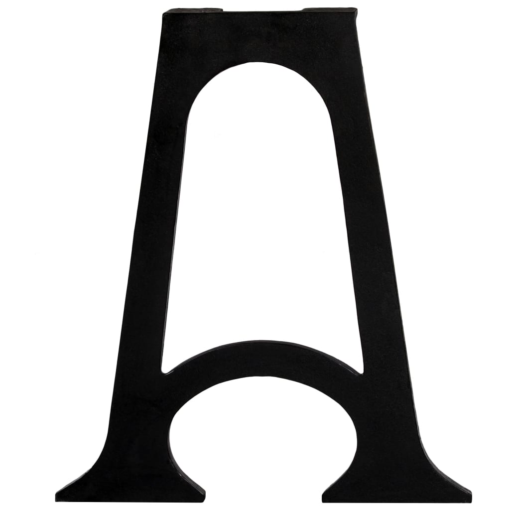 2 Patas de mesa de comedor en hierro macizo fundido